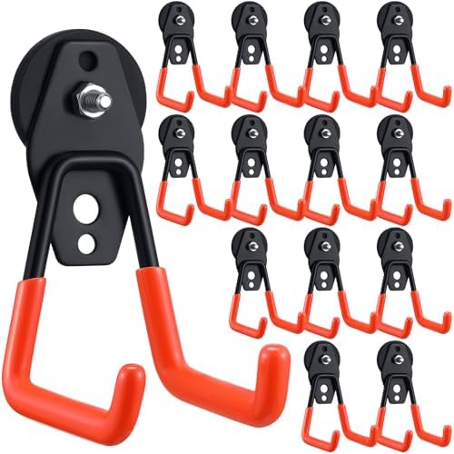 Landhoow 14 Pcs Large Magnetic Hooks Heavy Duty Garage Magnet Hooks Strong by Landhoow
