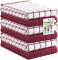 Kitinjoy Premium Kitchen Towels, Large 100% Cotton Terry 390 GSM Kitchen Hand by Kitinjoy