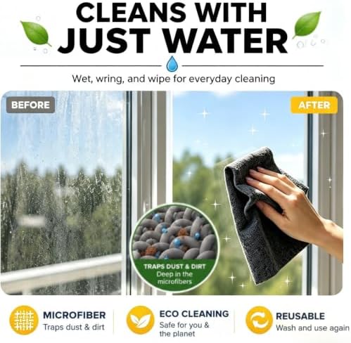10PCS Magic Clean Cloth, Cleaning Cloth Reusable, Absorbent Magic Cleaning - Image 3