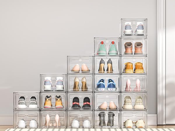 ARSTPEOE Upgrade Harder Solid Plastic Shoe Organizer, Shoe Storage - Image 5