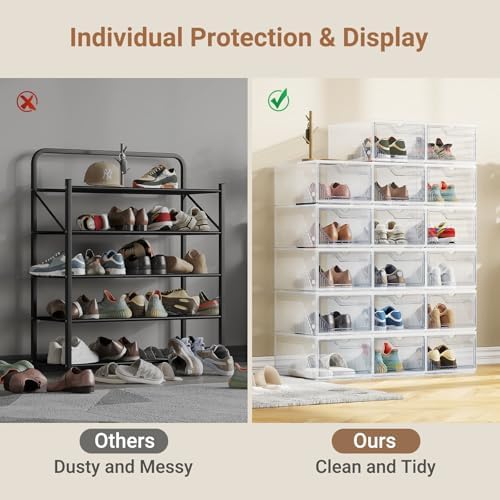 BROVIEW XX-Large Shoe Sneaker Storage Boxes - Image 6
