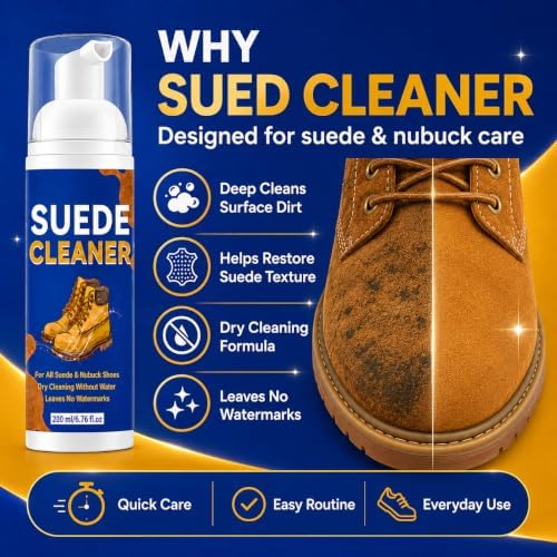 Suede Shoe Cleaner, Suede Cleaner Removes Dirt and Stains - Image 2