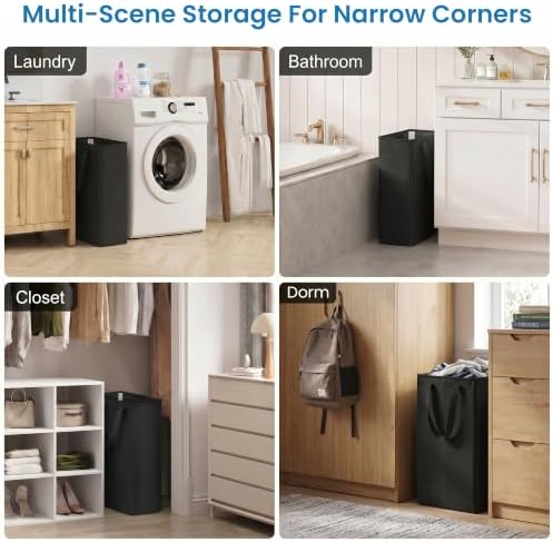 efluky 2 Pack Slim Laundry Basket, Narrow Laundry Hamper - Image 7