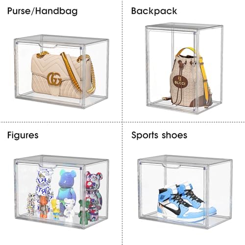 Boot Storage Organizer Tall Boots Boxes 3 Pack Clear Plastic Stackable Boot - Image 4
