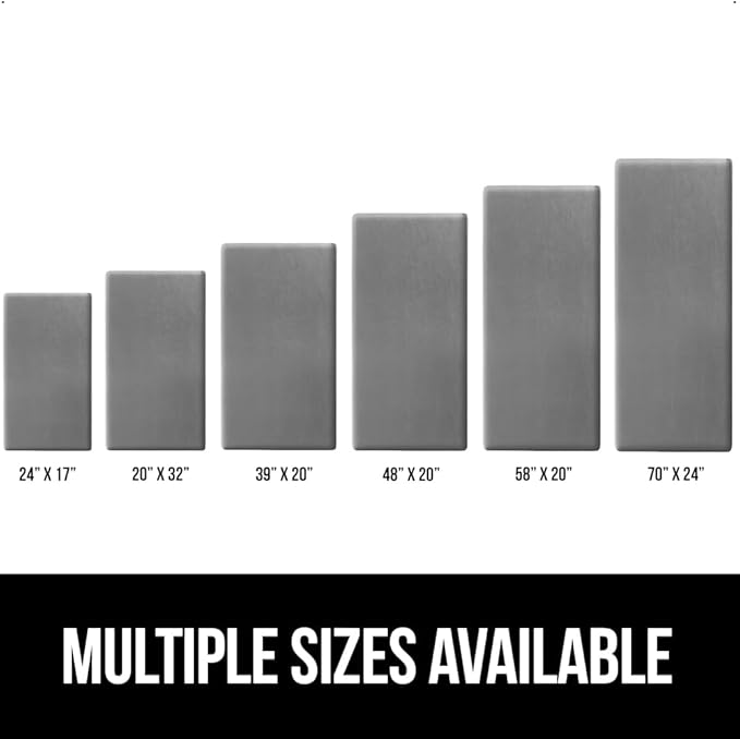 GORILLA GRIP Comfortable Cushioned Kitchen Mats for Floor, Waterproof and Stain Resistant Soft Top, 3/4 Inch Thick Ergonomic Standing Desk Anti Fatigue Mat, Foam Supports Ankles and Feet, 17x24, Grey