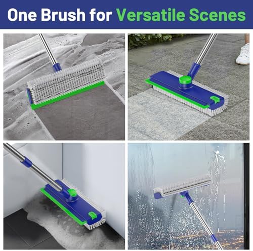3 in 1 Floor Scrub Brush with Long Handle & Squeegee - Image 3