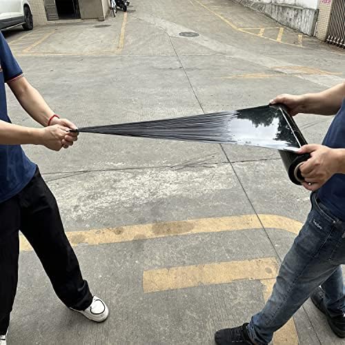 4 Pack Black Stretch Wrap 18" x 1000 Feet 80 Gauge Industrial Strength - Image 5