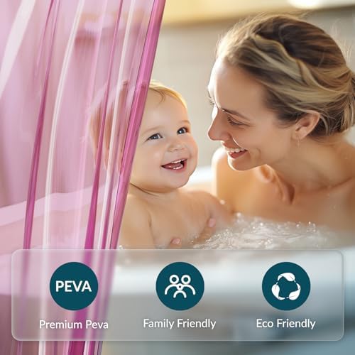 Titanker Shower Curtain Liner, Plastic Shower Liner PEVA 72 x 72 Lightweight - Image 4