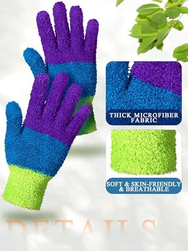 Patelai 3 Pairs Microfiber Dusting Gloves - Image 5