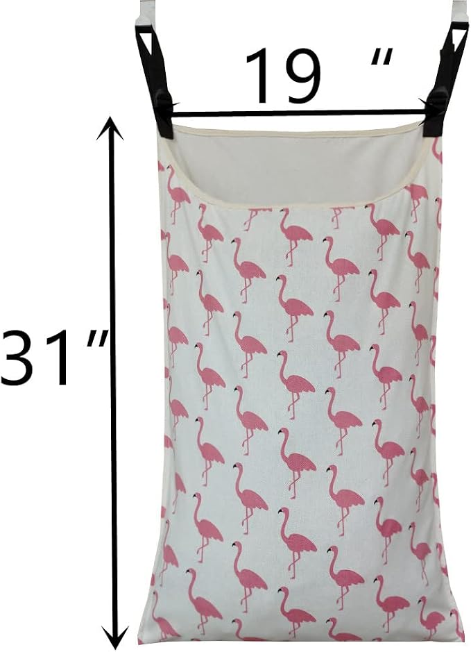 Adjustable Space Saving Door Hanging Laundry Hamper Bag - Image 2