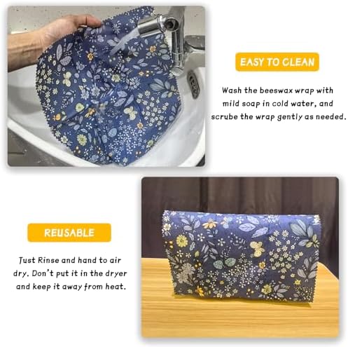 Beeswax Wrap, Beeswax Wraps For Food, Sustainable, Beeswax Food Wrap for - Image 4