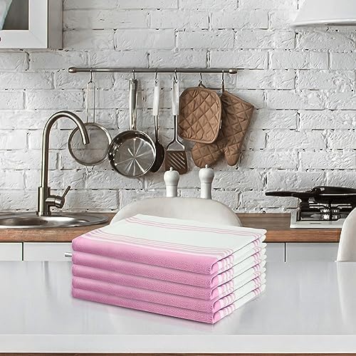 Urban Villa Kitchen Towels Cotton Dish Towels 20”x30” Baby Pink - Image 6