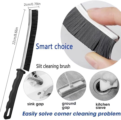 Commercial-Grade Crevice Cleaning Brush Set, Ultra-Stiff Heavy-Duty Gap - Image 3