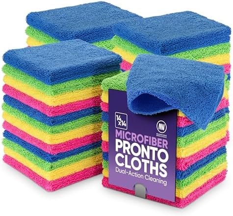 Microfiber Wholesale Pronto Cloths, Dual-Sided Microfiber Cleaning Towels by MicrofiberWholesale