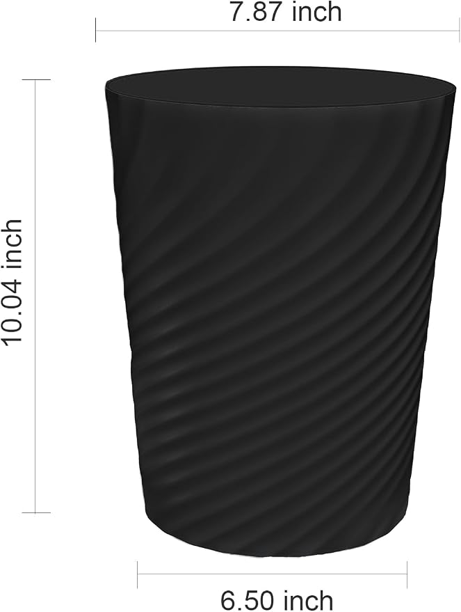 DAJITRE 1.8 Gallon Small Trash Can Wastebasket Recycling Bin Slim Profile - Image 8