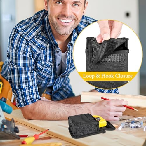 Tape Measure Holder for Belt, Tool Pouch, Tape Measure Belt Clip, Tool Belts - Image 4