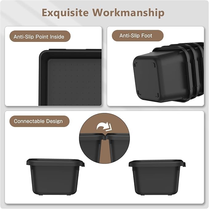 A-LUGEI【Large Size】【5 Pcs】 Tool Box Organizer Tray Divider Tool Chest | 【 - Image 5