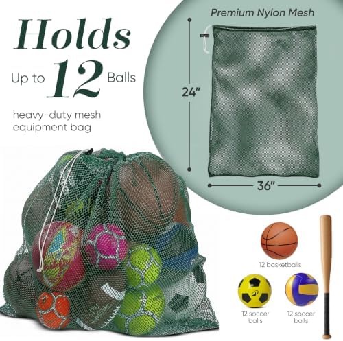 Mesh Equipment Bag, Adjustable, Cord Closure - Image 2