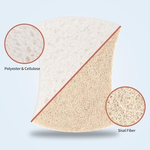 Natural Dish Sponge 48 Pack, Non-Scratch Scrub Sponge, Eco Multipurpose Kitchen - Image 2