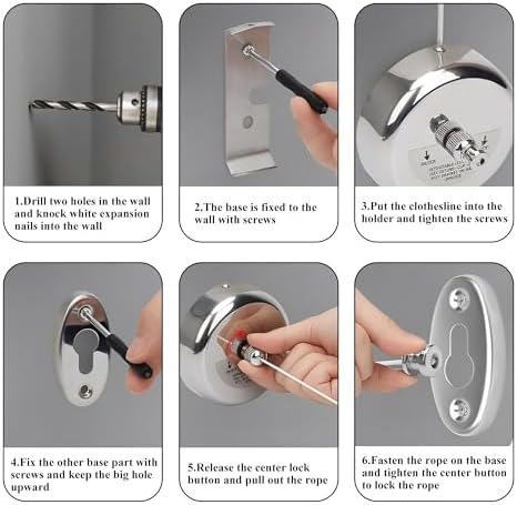 Wall Mounted Retractable Clothesline - Image 5