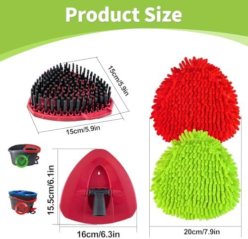 6 Pack Mop Heads Replacements for Ocedar, Replace Head for o Cedar Easywring 1 - Image 2