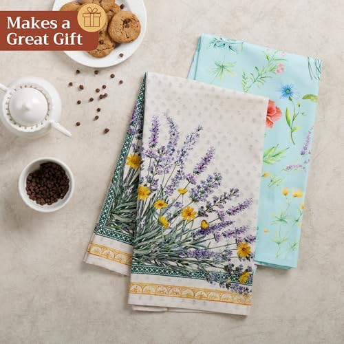 Maison d' Hermine Kitchen Towels Set of 6 Reusable 100% Cotton 27.50" x 20" - Image 6