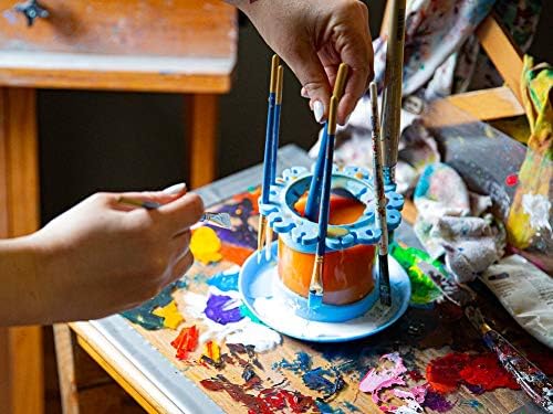 Paint Puck Ultimate Rinse Cup Paint Brush Cleaner, Brush Holder, Squeegee Lips - Image 7