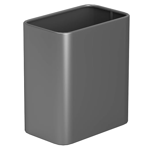Cesun Small Bathroom Trash Can, 2.1 Gallons, Under Sink Wastebasket, Stainless by Cesun