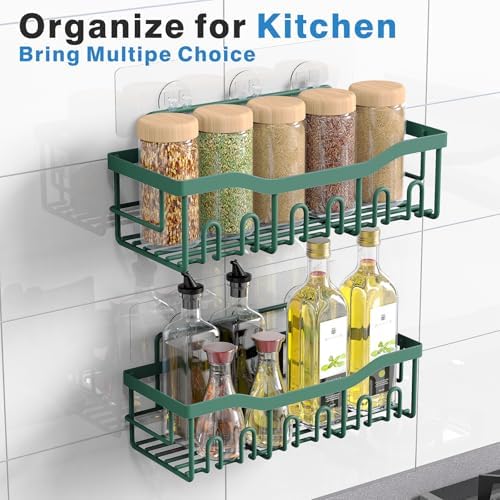 EUDELE Shower Caddy 2 Pack, Adhesive Shower Organizer - Image 6