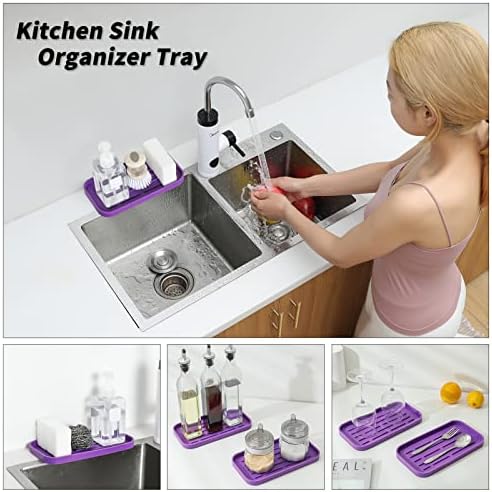MicoYang Silicone Kitchen Sink Organizer Tray - Image 3