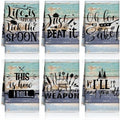 Bencailor 6 Pcs Mint Kitchen Towels Decorative Sets Dish Towels Absorbent Fast by Bencailor