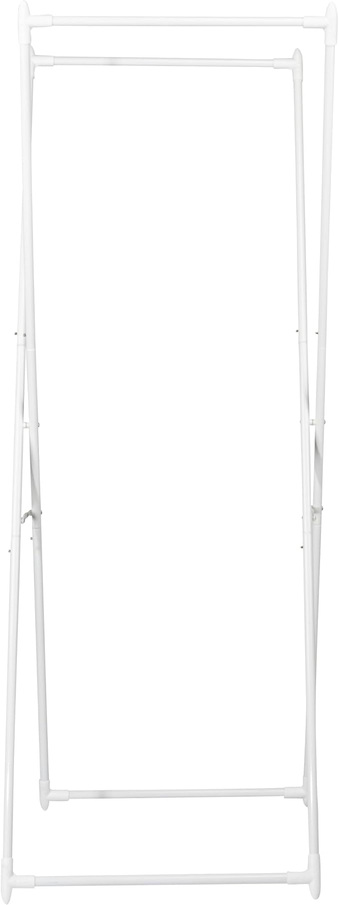 Household Essentials Valet Folding Clothes Rack, Strong Metal X-Frame, Chic - Image 6