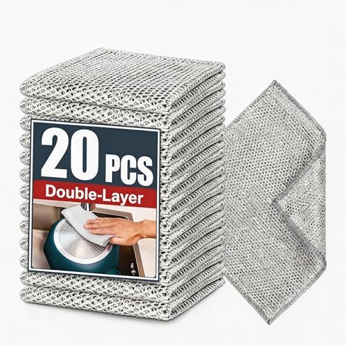 Double-Layer Steel Wire Cleaning Cloth by PRINKROOMY