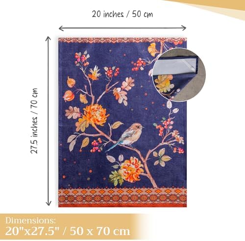 Maison d' Hermine Kitchen Towels Set of 3 Reusable 100% Cotton 27.50" x 20" - Image 4