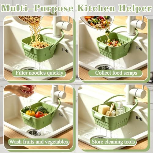 Foldable Hanging Sink Drain Basket, Hanging Sink Basket - Image 6