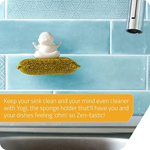 PELEG DESIGN Yogi Sponge Holder, Cute Plastic Sponge Holder - Image 3