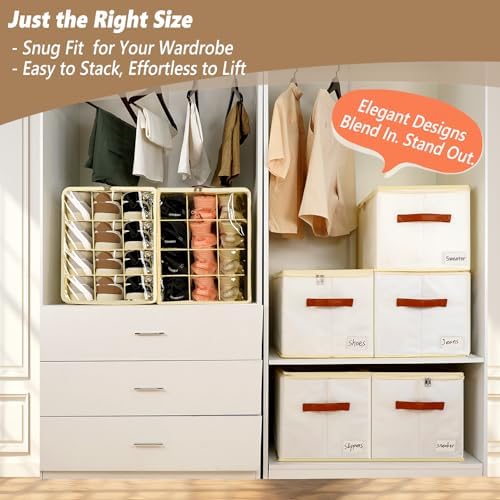 Flexible Dividers Shoe Storage Box Organizer Bins - Image 4