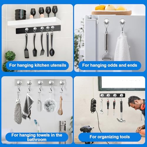 E BAVITE Magnetic Hooks 80LBS Swivel Swing Magnet Hooks Heavy Duty 10 Pack - Image 5