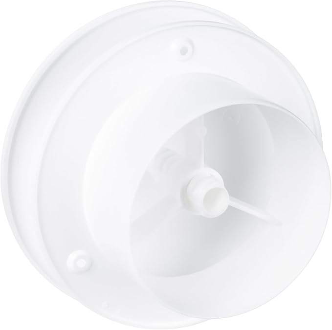 Repa Market 4" Inch Round Plastic Air Vent Diffuser – HVAC Duct Air Intake and Exhaust Circular Vent Cover - Adjustable Vent for Home - Wall Airflow Diffuser - Round Ceiling Diffuser - AC Vent