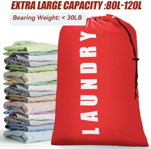 Isink Laundry Bag, 2 Pack Travel Laundry Bags - Image 4