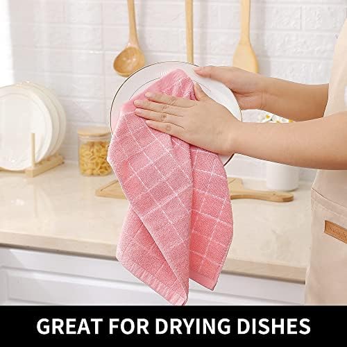 Homaxy 100% Cotton Terry Kitchen Dish Cloths, 8 Pack - Image 4