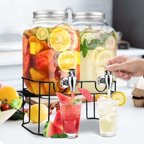 1 Gallon Glass Drink Dispensers - Image 7