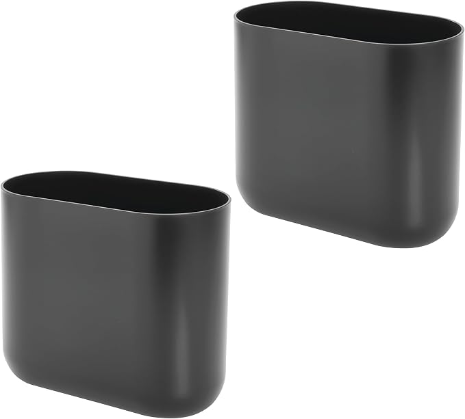 iDesign Small Slim Plastic Bathroom Trash Can by iDesign