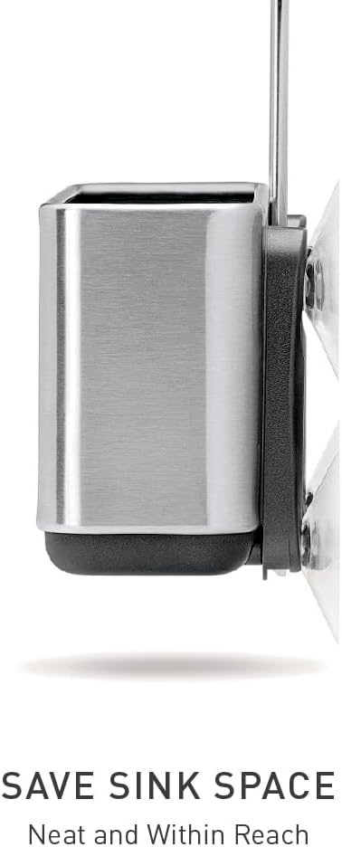 simplehuman Slim Sink Caddy Sponge Holder, Brushed Stainless Steel - Image 3