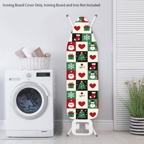 Flashideas Red Christmas Plaid Ironing Board Cover Ventilate Resist Scorching - Image 3