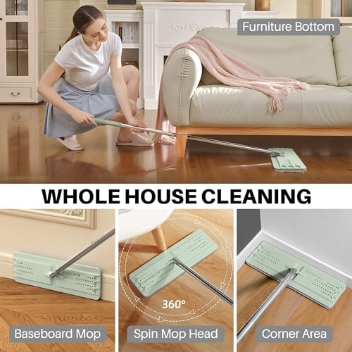 JOYMOOP Flat Mop Replacement Set, Microfiber Cleaning Head - Image 6