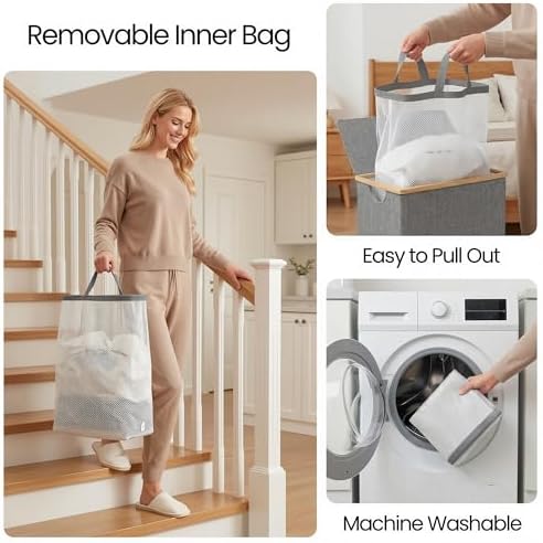 efluky Slim Laundry Basket - Image 5