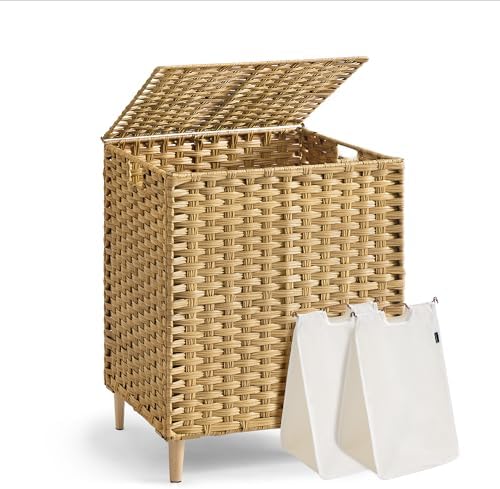 SONGMICS 2-Section Laundry Hamper by Unknown