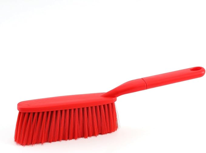 15" Red Soft Brist. Hand Broom Brush Bed Sofa Counter Hair Clear | Soft bristle by kagyuan