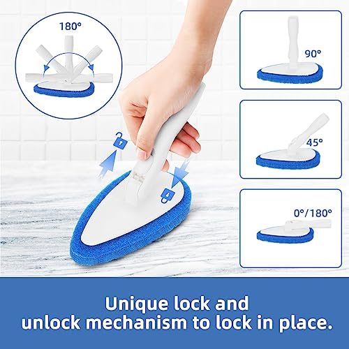 Qaestfy Shower Bathtub Tub Tile Scrubber Cleaning Brush - Image 4